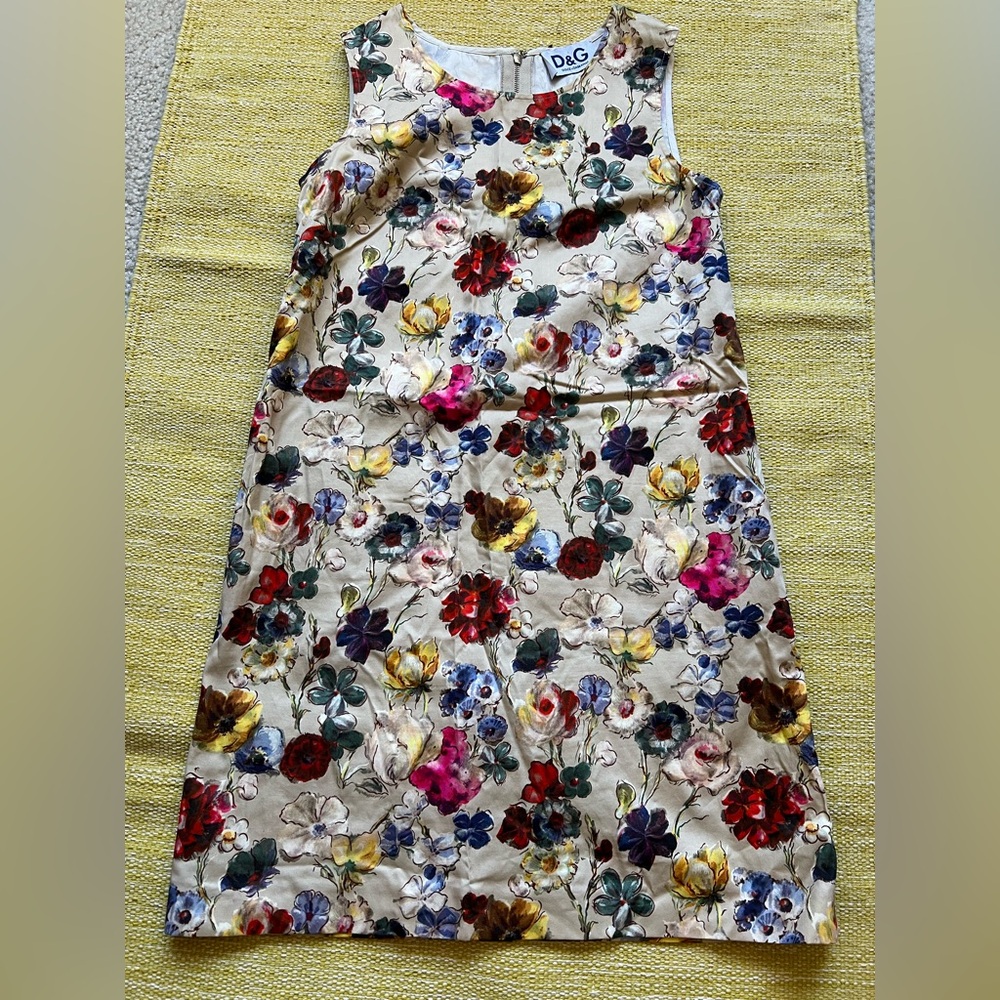 D&G floral cotton Dress (size 38)